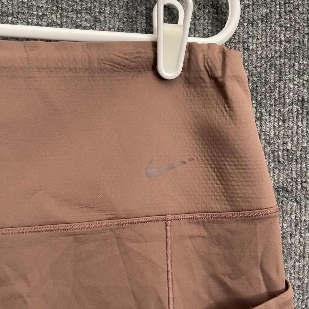 Nike Go Pants Womens Sz 2XL Muave Firm Support 7/8 Leggings High Waist DQ5636